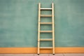 wooden ladder against pueblo house exterior wall Royalty Free Stock Photo