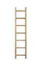 Wooden ladder isolated. Royalty Free Stock Photo