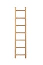 Wooden ladder isolated.