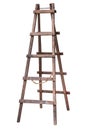 Wooden ladder isolated. Royalty Free Stock Photo