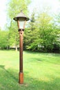 Wooden lamp in open-air museum