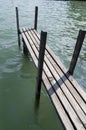 Wooden landing stage