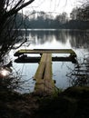 Wooden landing stage