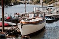 Large yacht on the river