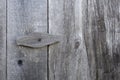 Wooden latch on a wooden door