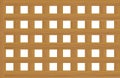 Wooden lattice composed of rails with square holes isolated on a white background Royalty Free Stock Photo