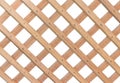 Wooden lattice on white background Royalty Free Stock Photo