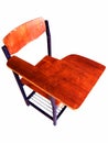 Wooden lecture chair