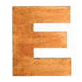 Wooden letter E