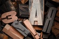 Wooden letters Royalty Free Stock Photo