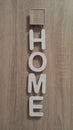 Wooden letters HOME Royalty Free Stock Photo
