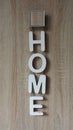 Wooden letters HOME Royalty Free Stock Photo