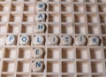 Wooden Letters Word Elections and Politics german `Wahlen Politik`