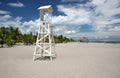 Wooden lifeguard tower Royalty Free Stock Photo