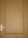 Wooden light brown room door background Royalty Free Stock Photo