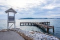 Wooden light House in Khao Laem ya National Park  Rayong  Thailand Royalty Free Stock Photo