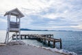 Wooden light House in Khao Laem ya National Park  Rayong  Thailand Royalty Free Stock Photo