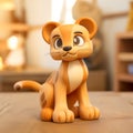 Wooden Lion Cub 3d Model Figurine - Disney Character