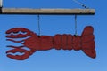 Wooden Lobster Sign In Bar Harbor, USA, 2015