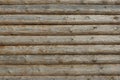 Wooden Log Cabin Old Wall Natural Colored Horizontal Background Royalty Free Stock Photo