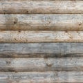 Wooden Log Cabin Old Wall Natural Colored Horizontal Background Royalty Free Stock Photo