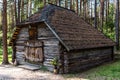 Wooden log house