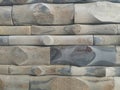 Wooden log texture  wall background, Grey beige natural colour. Royalty Free Stock Photo