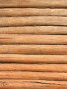 Wooden log wall texture - vertical Royalty Free Stock Photo