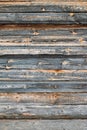 Wooden logs wall of old rural house Royalty Free Stock Photo