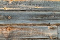 Wooden logs wall of old rural house Royalty Free Stock Photo