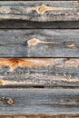 Wooden logs wall of old rural house Royalty Free Stock Photo