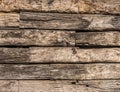 Wooden logs wall Royalty Free Stock Photo