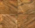 Wooden look beige and brown rectangular seamless ceramic tile and pattern useful as background or texture