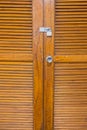 Wooden louver door