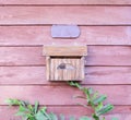 Wooden mail box Royalty Free Stock Photo