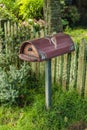 Wooden mail box Royalty Free Stock Photo