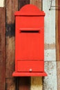 Wooden mail box Royalty Free Stock Photo