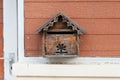 Wooden mail box. Royalty Free Stock Photo