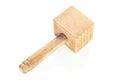 Wooden mallet made for tenderizing meat Royalty Free Stock Photo