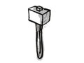 Wooden mallet Woodworking Hand Tool Cartoon Retro Drawing