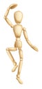 Wooden man dancing