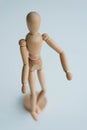 Wooden man figurine. The figure of a wooden man Royalty Free Stock Photo