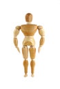 Wooden manikin with muscles Royalty Free Stock Photo