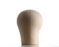 Wooden Mannequin Head for Wigmaking Royalty Free Stock Photo