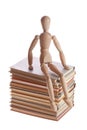 Wooden mannequin man from Ikea gestalta. Royalty Free Stock Photo