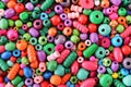 Wooden many-colored beads Royalty Free Stock Photo