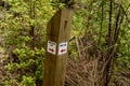 Main Loop Exit Trail Direction Post Royalty Free Stock Photo