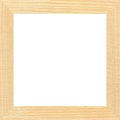 Wooden marquetry square pine frame, wooden frame made of a combination of different woods