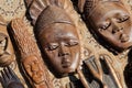 Wooden masks of African tribal