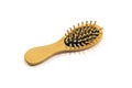 Wooden massage hair brush Royalty Free Stock Photo